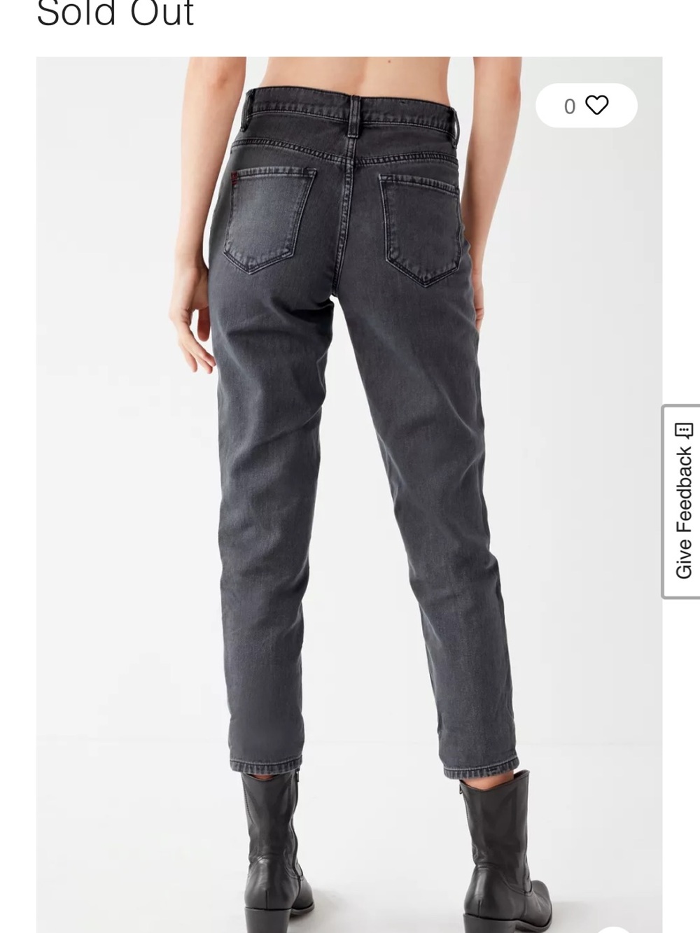 BDG Mom Jeans in Charcoal/Black